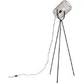 QAZQA Industriel gulvlampe stativ stål sort - Bliss Vefa
