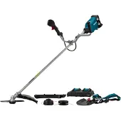 Makita DUR369APT2, Græstrimmer, Nylonlinje, D-loop håndtag, 7000 rpm, Sort, Blå, Grå, 43 cm