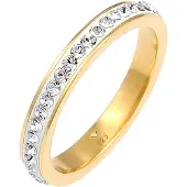 Elli Ring 'Kristall' guld / transparent