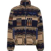 Iriedaily Fleecejakke 'Insaneia' marin / brun / choko / khaki