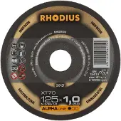 Rhodius XT70 Skæreskive 125x1,0 - 10-pak
