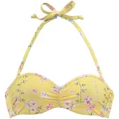 Sunseeker Bikinioverdel 'Ditsy' gul / gran / lyserød / naturhvid