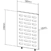 NeoMounts NS-MBTC100 - Komponenter til montering (medieboksholder) - sort - for NS-WMB200, NS-WMB300