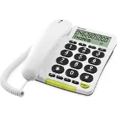 Doro PhoneEasy 312cs telefon med stor knap, hvid