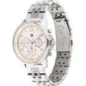 Tommy Hilfiger Dameur 1782222 Hvid/Stål Ø38 mm