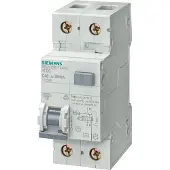 Siemens Kombiafbryder Automat/HPFI 30MA C 6A 1P+N 6kA 5SU1356-7KK06