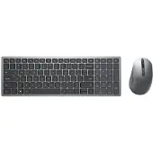 Dell Pro Plus Compact - Sæt med mus og tastatur - trådløs - 2.4 GHz, Bluetooth 5.0 - QWERTY - US International - titan grå