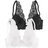 Petite fleur BH sort / hvid