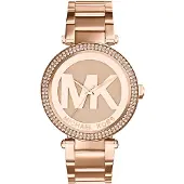 Michael Kors Analogt ur 'PARKER' guld / rosa guld / transparent