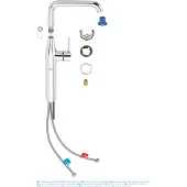 GROHE Essence New for Bowle - Håndvaskarmatur - U-tud - med bundventil