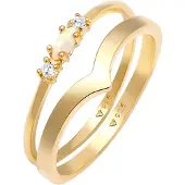 Elli Ring guld / transparent