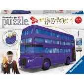 Ravensburger 3D Puslespil - 216 Brikker - Harry Potter Natbus - - OneSize - Puslespil