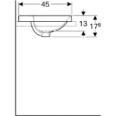 Geberit Variform vask t/indb. 55x45