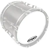 Evans MX1 White Marching Bass Drum Head 22"