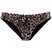 LASCANA Bikinitrusse 'Lexa' brun / lysebrun / sort