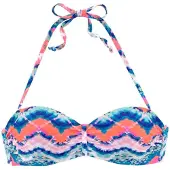 Venice beach Bikinioverdel blå / pink / rød