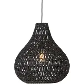QAZQA Retro pendellampe sort 45 cm - Lina Drop
