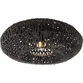 QAZQA Retro loftslampe sort 50 cm - Lina