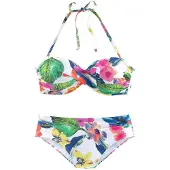 LASCANA Bikini blå / lyserød / hvid