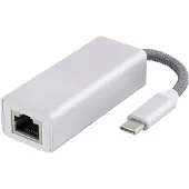 Deltaco USB-C Netværksadapter, sølv USBC-1080 Modsvarer: N/A