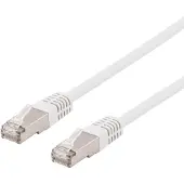 Deltaco S/FTP Cat6 patchkabel, delta-certificeret, LSZH, 3m, hvid