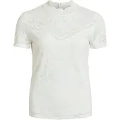 Vila Vistasia Blonde Top Med Korte Ærmer