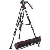 Manfrotto 504x Kuglehoved Og Dobbelt Aluminiumstativ Og Central Stabilisator