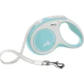Flexi Automatic leash New Comfort S tape 5 m, color: light blue