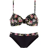 LASCANA Bikini grøn / lyserød / rød / sort