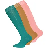 Ewers Sokker camel / jade / lyserød