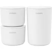 Brabantia ReNew opbevaringskrukker 3-pak Hvid