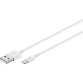 Goobay USB-A / Lightning Data og Opladningskabel - 1m - Hvid