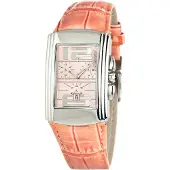 Chronotech CT7018B-02 ur. Quartz, lyserød. Dameur.