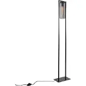 QAZQA Moderne gulvlampe sort - Balenco Wazo