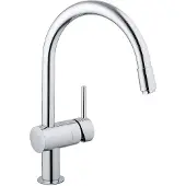 GROHE Minta køk.bat. M.udtræk - med C-tud. 1-grebs. fork. 32918 000 32918000