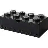 Room copenhagen 8-knops skrivebordsskuffe - sort 5006876