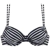 Venice beach Bikinioverdel sort / hvid