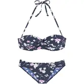 LASCANA Bikini navy / lys pink / hvid
