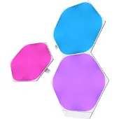 Nanoleaf Shapes Expansion pack - Trådløst belysningssæt - LED x 3 - 16 millioner farver - 1200-6500 K - hexagon