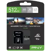 PNY Microsd 512gb Class 10 Hukommelseskort Med Adapter