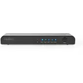 Nedis Hdmi-switch 5 Porte 5xhdmi Ind Til 1xhdmi Ud 4k Fjernbetjent Metal 60hz