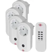 Brennenstuhl Comfort-Line 4-vejs radiostyringssæt RC CE1 4001, IP20