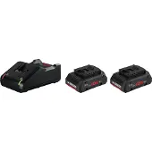 Bosch Professional Standard Starter 2x Pro Core18v 4.0ah+gal 18v-40 Batterioplader