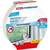 TESA Powerbond Dobbeltklæbende monteringstape Transparent 5m x 19 mm