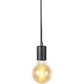 QAZQA Smart pendellampe sort inkl. WiFi G95 - Facil