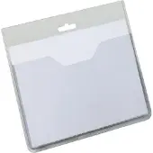 Durable Navneskilt 60x90 mm i plast med hul og åben i top - (20 stk.)