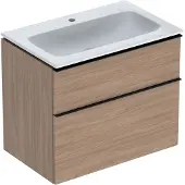 Geberit Møbelsæt iCon smal 2 skuf 75x63 eg