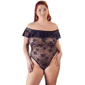 Cottelli collection Carmen Bodystocking med Blonder
