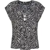 LASCANA Bluse sort / hvid