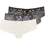 LASCANA String creme / grå / sort